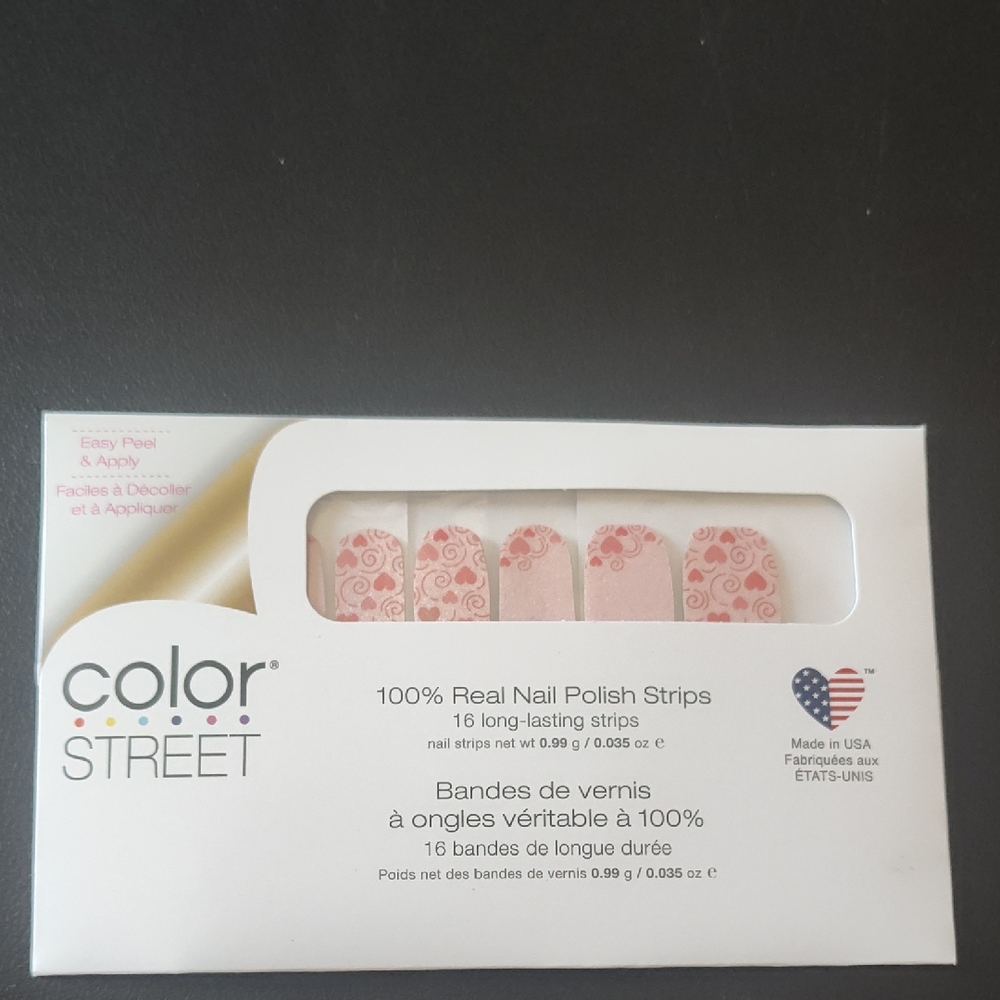 Color Street Blush Floral Nail Strips